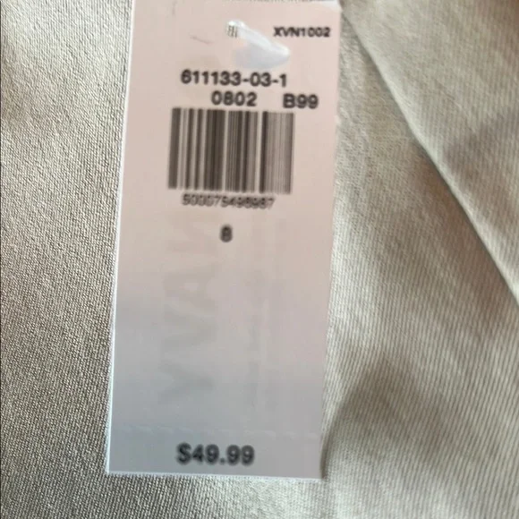 Old Navy Tan and Gray High Rise Pixie Flare size 8 - Picture 6 of 7